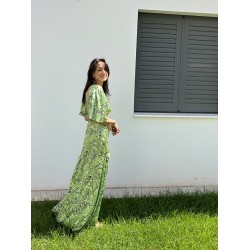 NOEMI LONG GREEN DRESS