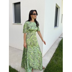 NOEMI LONG GREEN DRESS