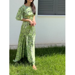 NOEMI LONG GREEN DRESS